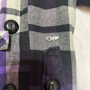 Fox Black and Purple Graphic Jacket